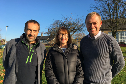 Tim with Pete and Helen