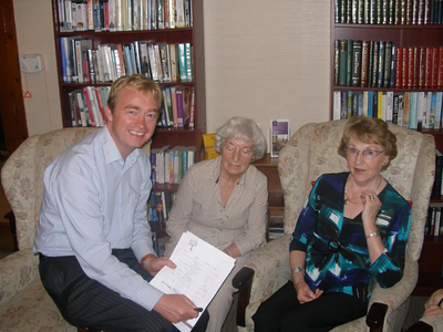 Tim joining with Elleray Gardens to sign the Grey Pride petition