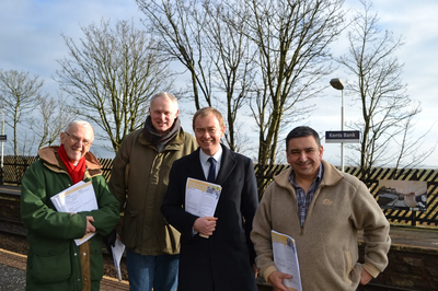 Grange councillors Eric Morrell, Robin Ashcroft and Dave Khan alongside Tim