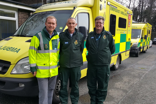 Tim with the North West ambulance team