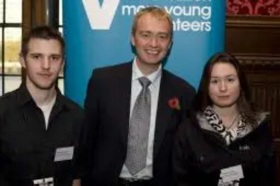 Tim with Micheal Machell and Marie Lynchey from v-involved Cumbria