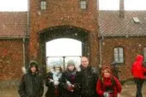 Tim at Auschwitz