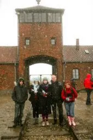 Tim at Auschwitz