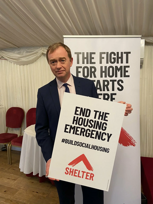 Tim at the Shelter parliamentary reception