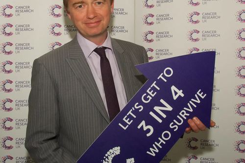 South Lakes MP Tim Farron joined Cancer Research UK scientists in Westminster to find out more about the charity’s inspiring new plan to accelerate progress and help save more lives in the North West.