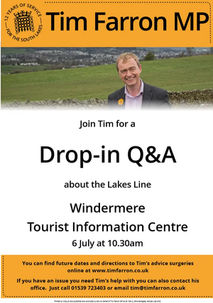 Lakes Line Q&A session in Windermere