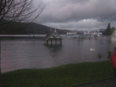 Bowness bay flooded back in 2009