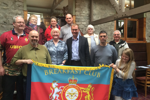 Tim at Veterans Breakfast