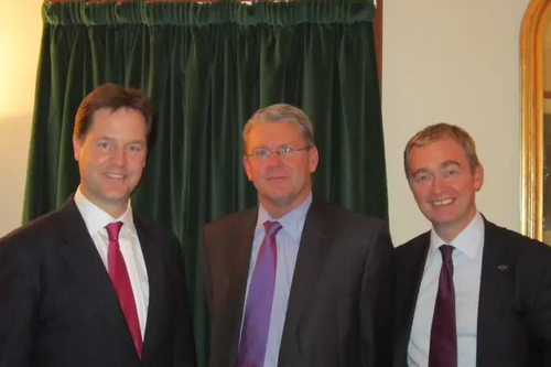 Tim, Nick Clegg and NFU President Peter Kendall