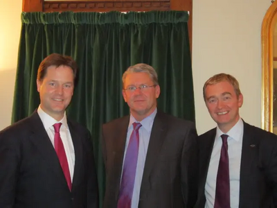 Tim, Nick Clegg and NFU President Peter Kendall