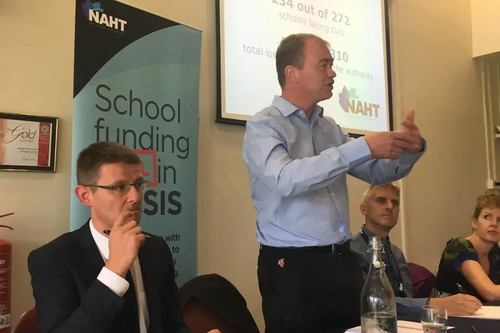 Tim speaking at the NAHT summit