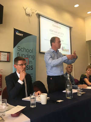 Tim speaking at the NAHT summit