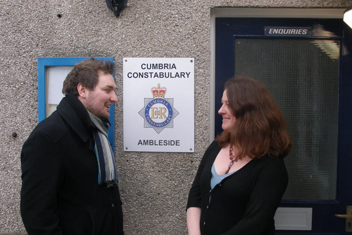 Local councillors Heidi Halliday, Vivienne Rees and David Earnshaw are fighting to stop Ambleside Police Station from being sold at auction.