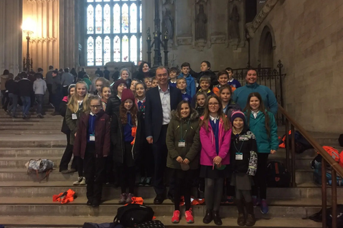 St Mary's School students in Parliament