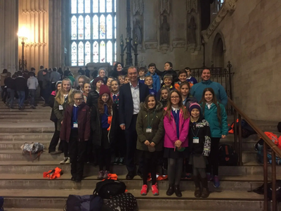 St Mary's School students in Parliament