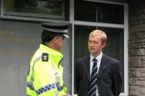 Tim with police