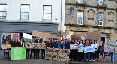 Tim with students in Kendal