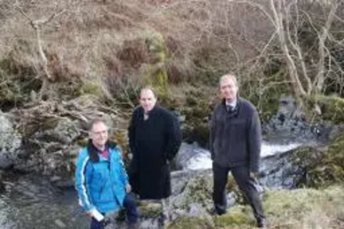 Tim Farron MP with Simon Hughes MP who are both calling for SLDC to lead the way in hydro power