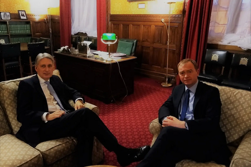 Tim with Chancellor Philip Hammond