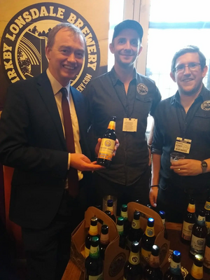 Tim with Kirkby Lonsdale brewery