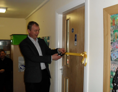 Tim opening a new classroom