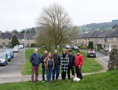 Jon with local residents