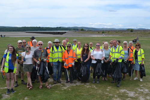 Arnside beach clean