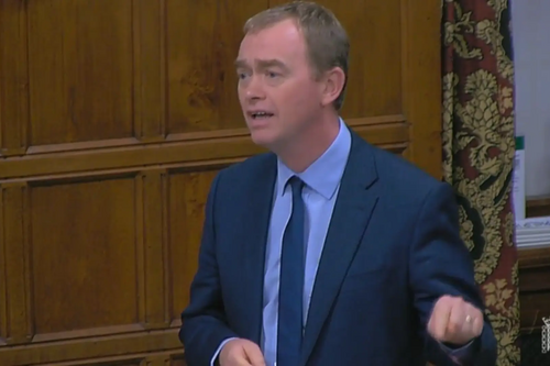 Tim at the mental health debate in Parliament