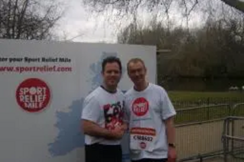 Photo attached of Tim Farron MP with Kyran Bracken.