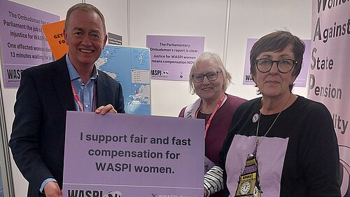 Tim with WASPI campaigners