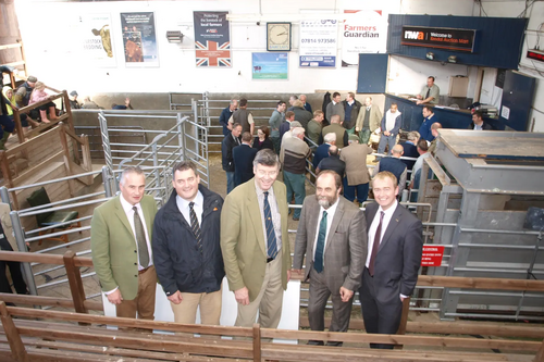 Tim, David Heath and Chair of the National Sheep Association and Plumgarth director, John Gelderd