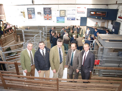 Tim, David Heath and Chair of the National Sheep Association and Plumgarth director, John Gelderd