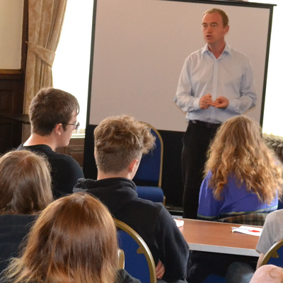 Tim Farron MP meets Youth Volunteers at Kendal Town Hall