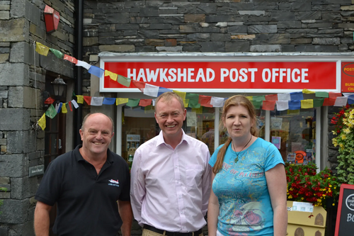 Tim and councillors Ian Wharton and Tracy Coward