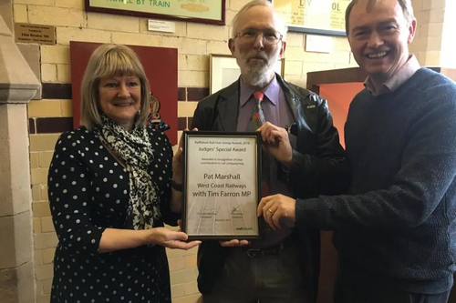 Tim with Patricia Marshall and Roger Blake