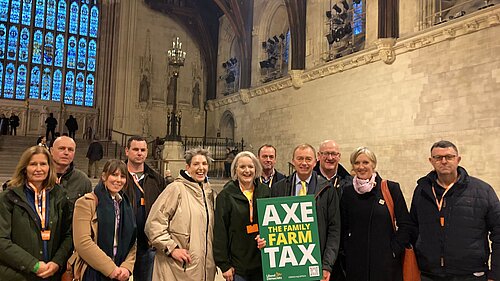 Tim with Cumbrian farmers in Westminster