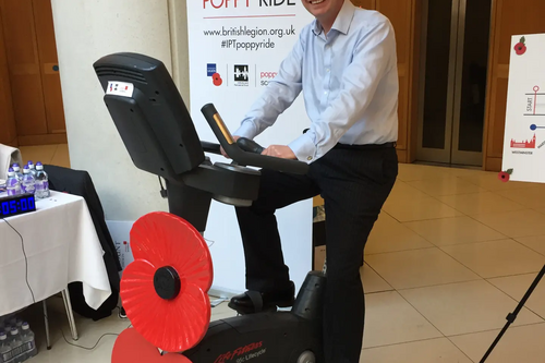 Poppy Appeal charity bike ride