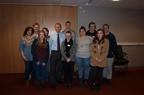 Local MP Tim Farron was put under the political spotlight by students during a question and answer session at Kendal College.