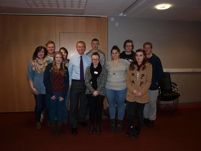 Local MP Tim Farron was put under the political spotlight by students during a question and answer session at Kendal College.