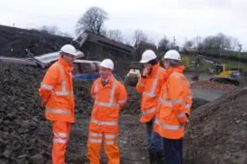 Tim at the site of the Grayrigg rail crash in February 2007