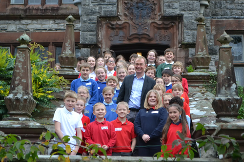 Tim with South Lakes Pupil Parliament