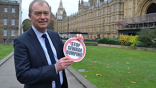 Tim outside Parliament