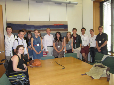 South Lakes MP, Tim Farron, welcomed his local youth council to Parliament last week in London.