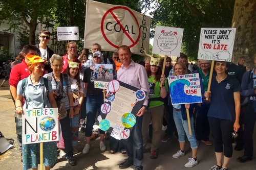 Tim with environmental campaigners