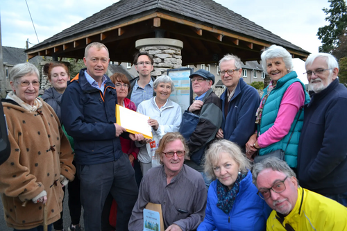 Tim gathering petition signatures in Levens