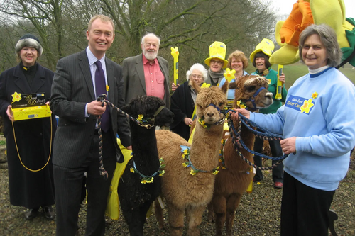 Tim attends the launch Marie Curie Cancer Care’s Great Daffodil Appeal 