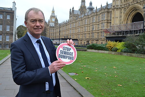 Tim outside Parliament