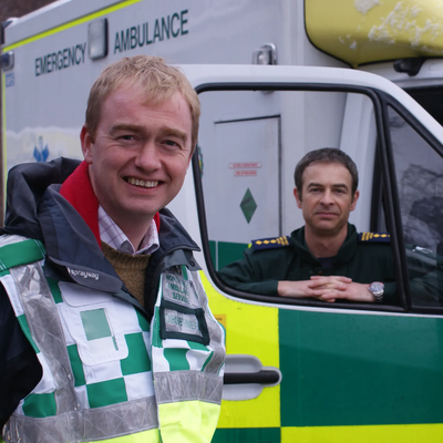 Tim will ambulance staff