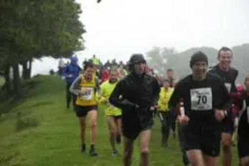 Drenched runners at Coniston.  Photo: James Kirby, VO2 Max Events